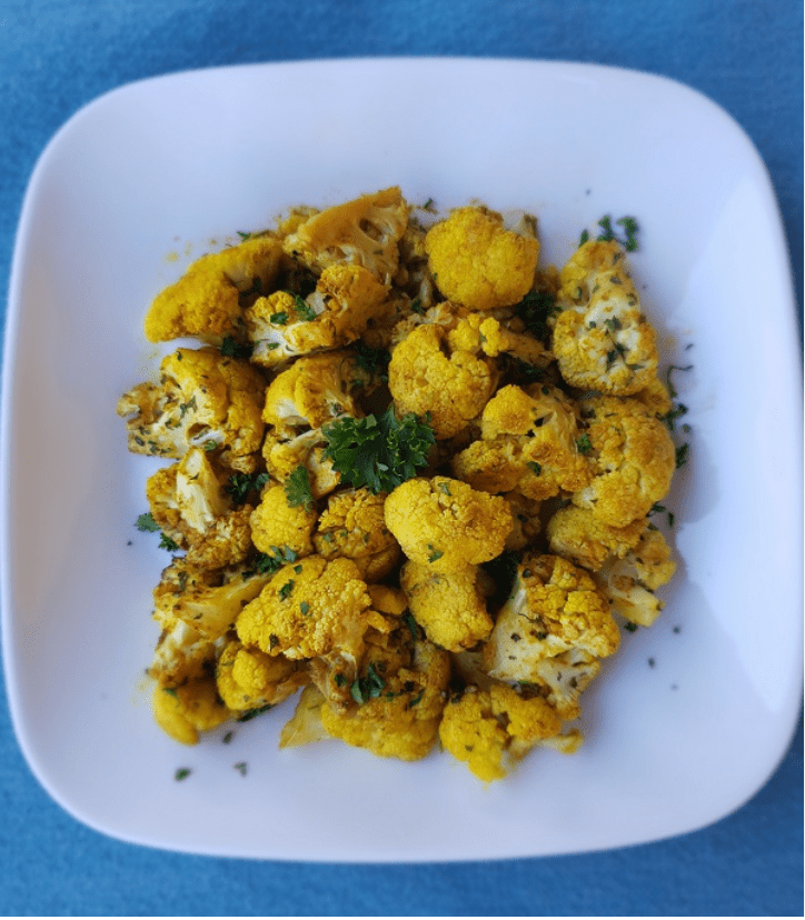 Turmeric Roasted Cauliflower - Aryaa Organic