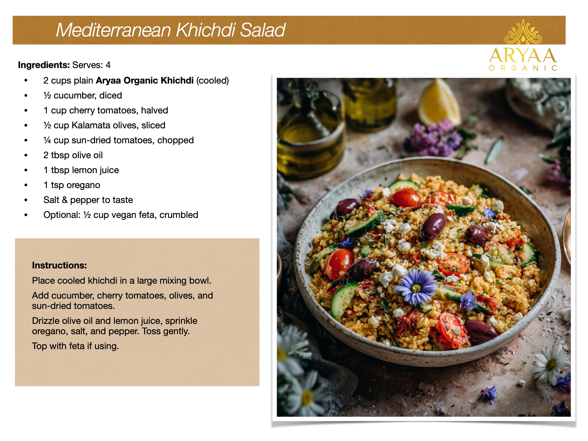 Aryaa Organic Global Khichdi Cookbook