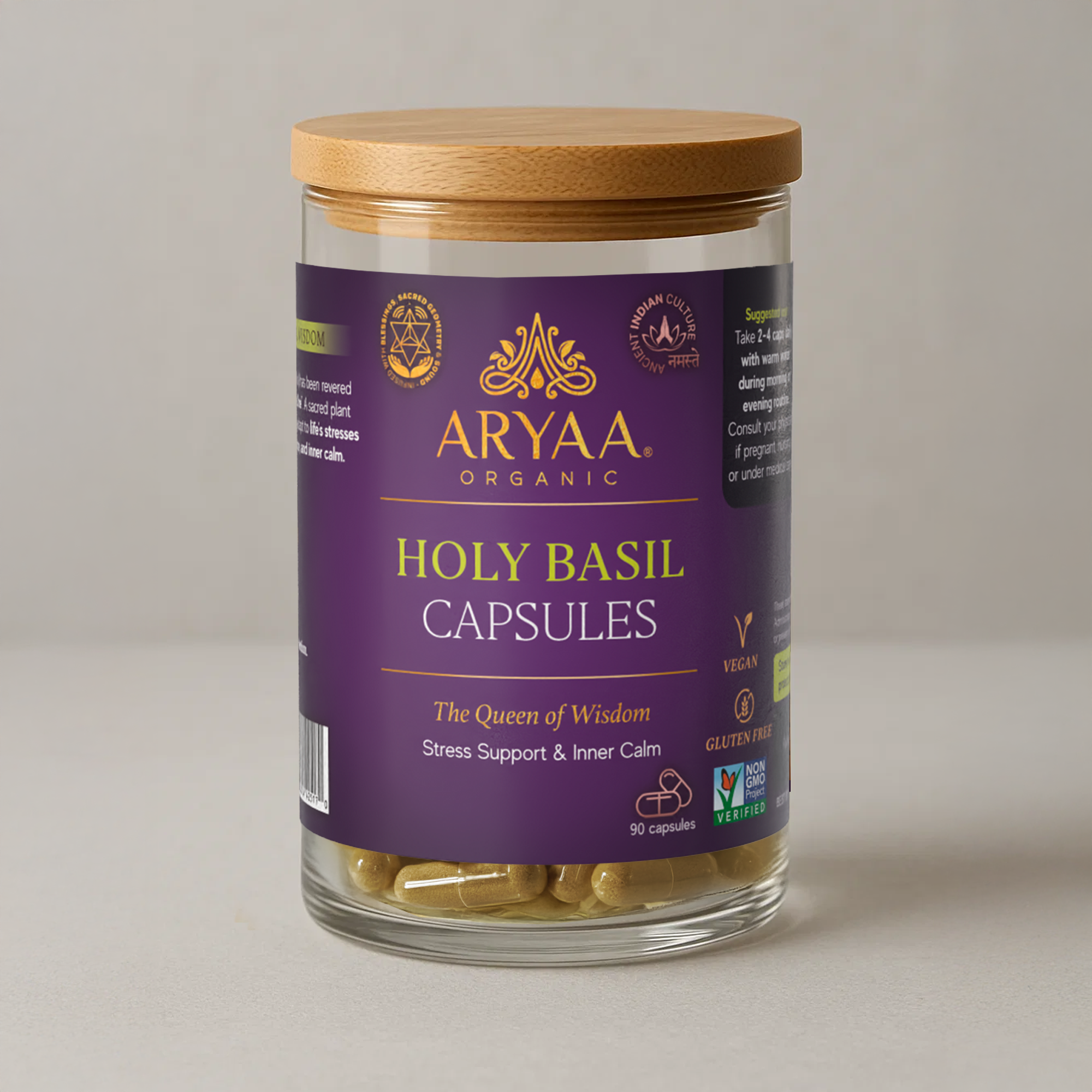 Aryaa Organic Holy Basil Capsules