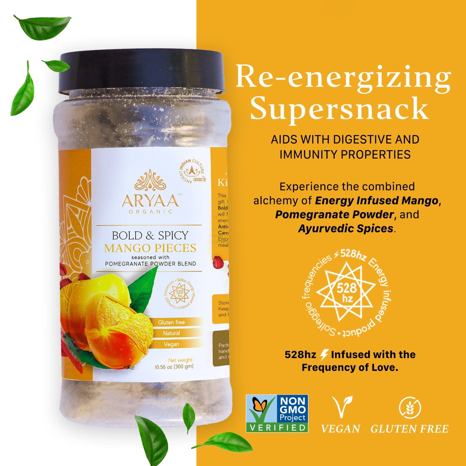 Aryaa Organic Mango - Bold and Spicy Pieces