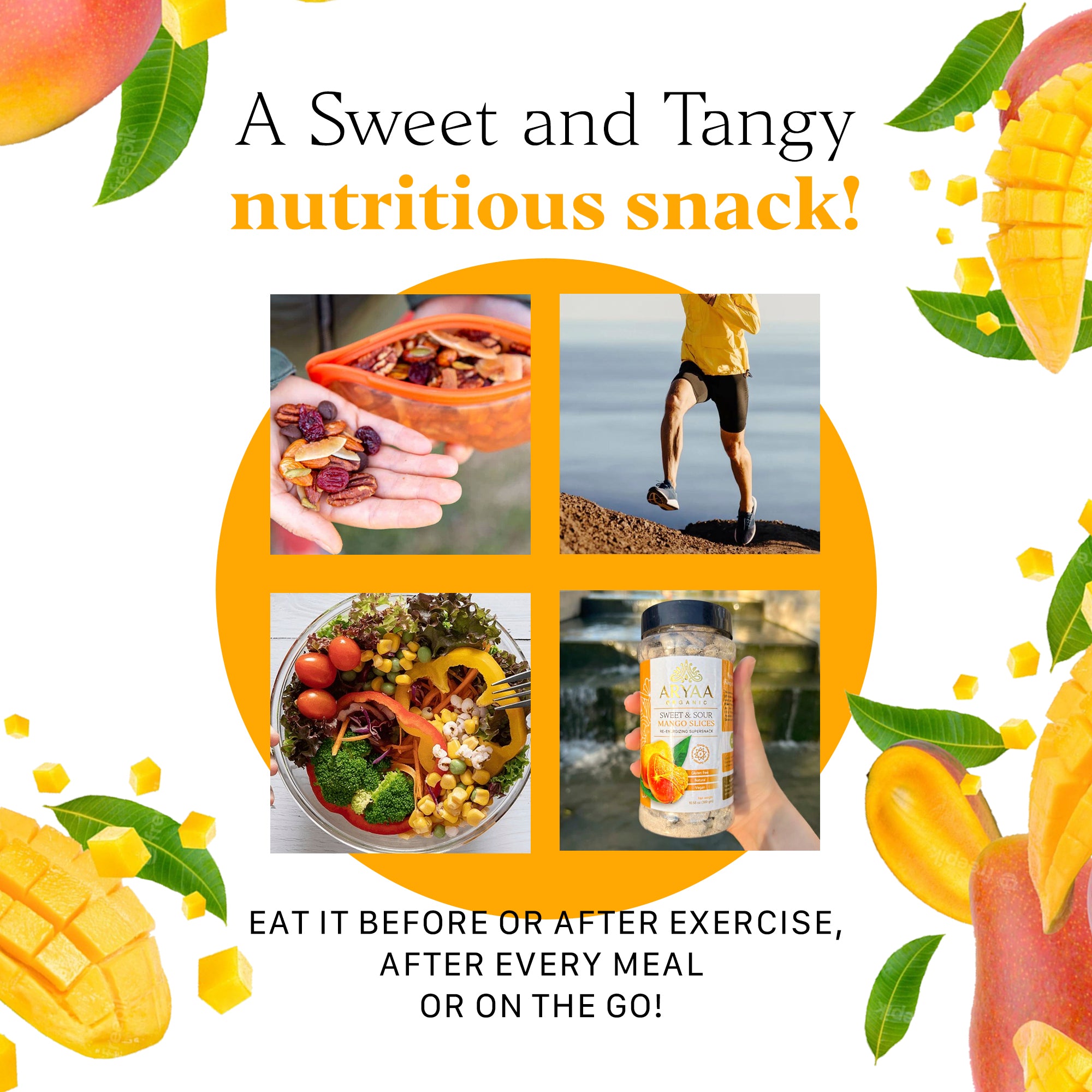 Aryaa Organic Mango - Bold and Spicy Pieces