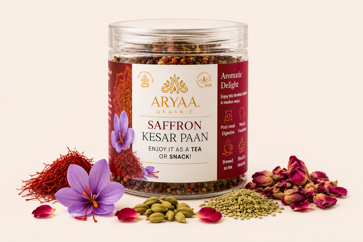 Aryaa Organic Paan - Saffron (Kesar)