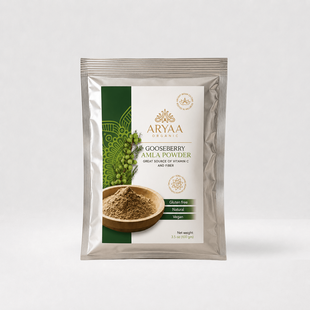 Aryaa Organic Amla Powder- Indian Gooseberry Powder (Organic) - Aryaa Organic