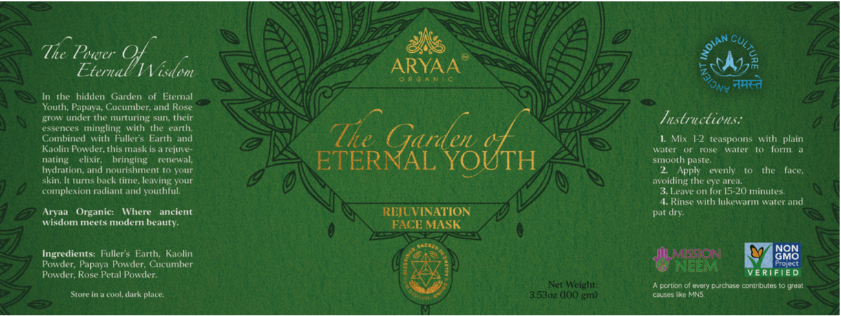 Aryaa Organic-Face Mask Ayurvedic Blends - Aryaa Organic