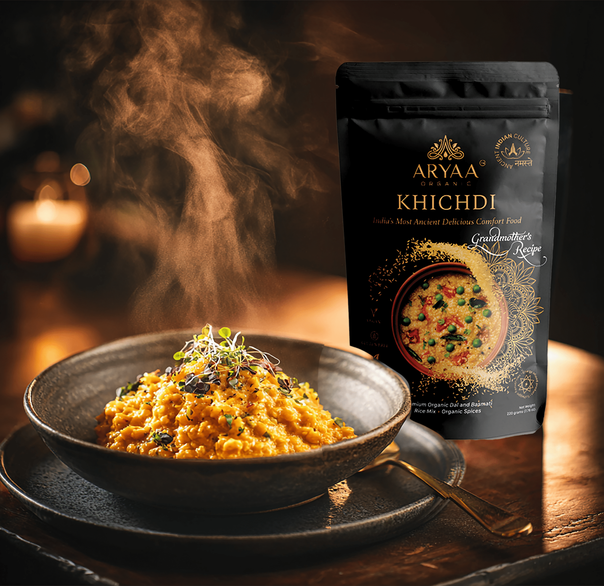 Aryaa Organic Indian Risotto -Khichdi (4 Pack) - Aryaa Organic