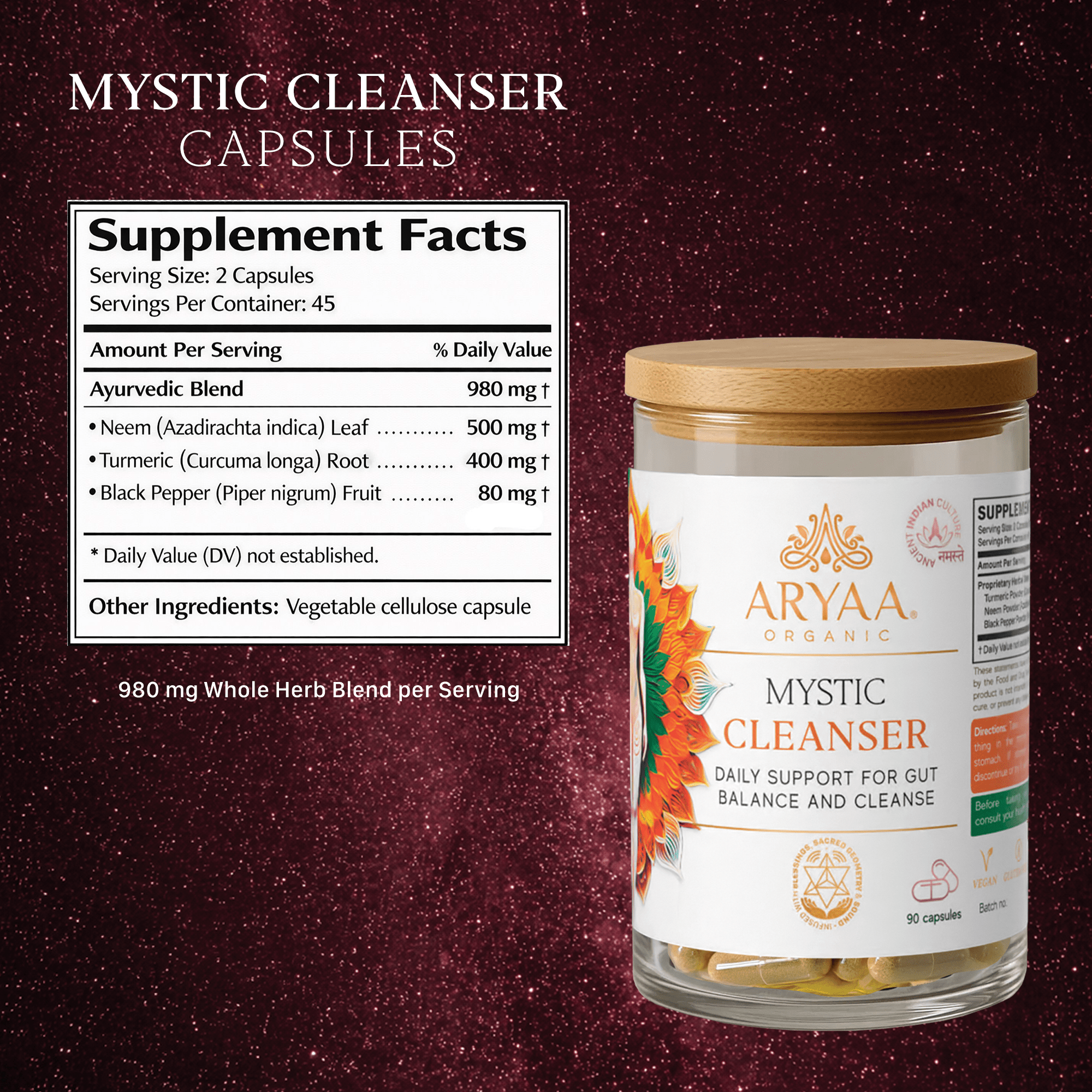Aryaa Organic Mystic Cleanser Capsules - Aryaa Organic