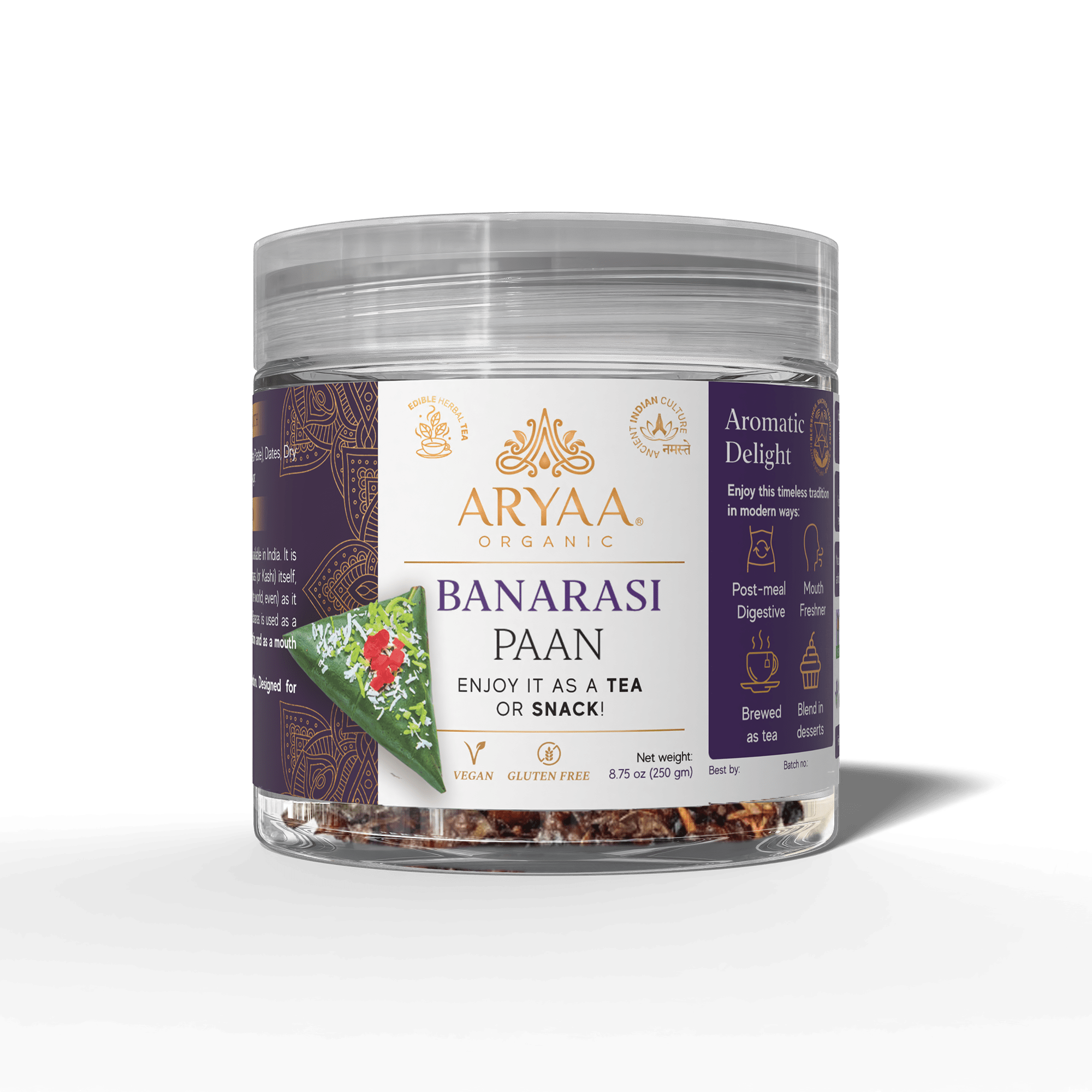 Aryaa Organic Paan - Saffron (Kesar) - Aryaa Organic