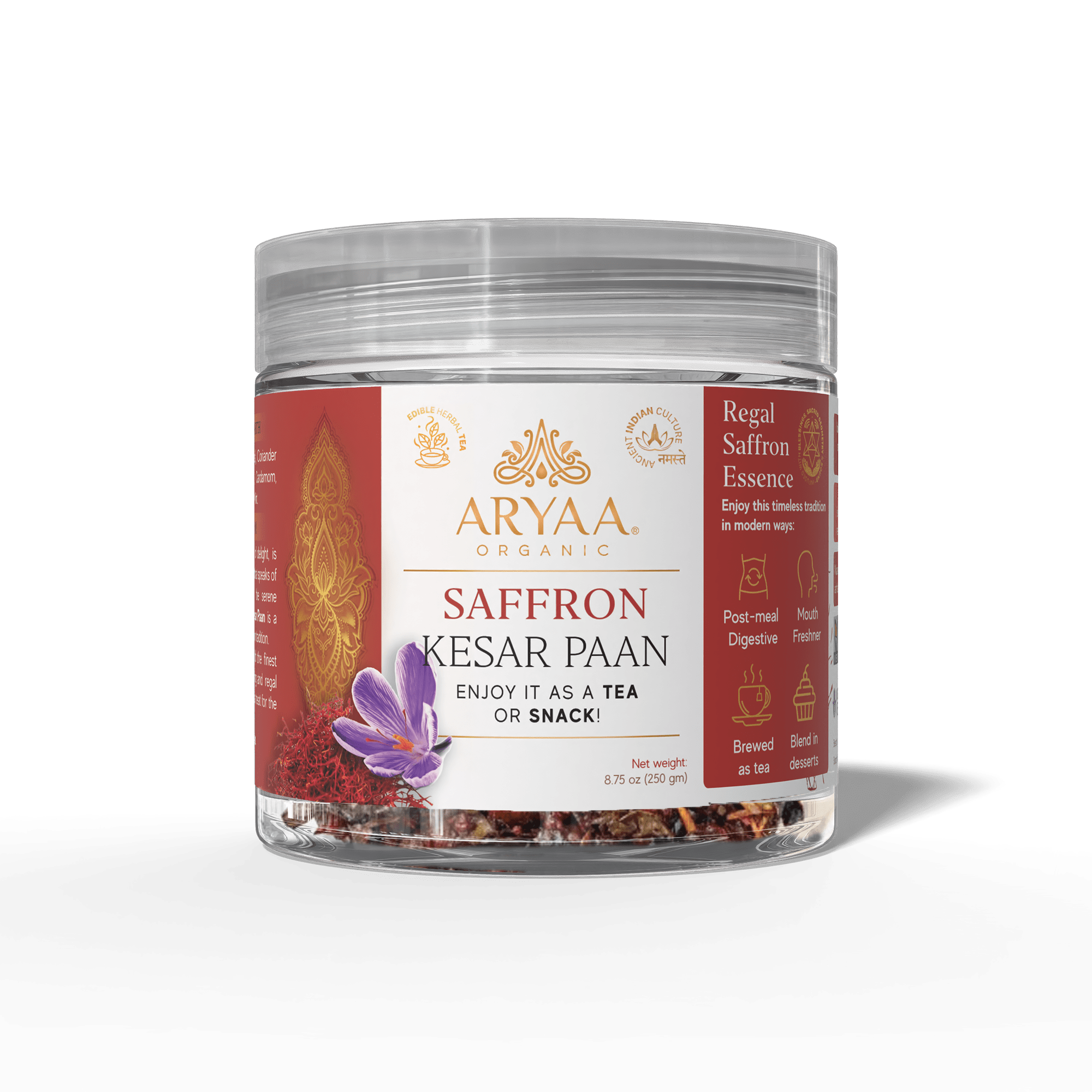 Aryaa Organic Paan - Saffron (Kesar) - Aryaa Organic