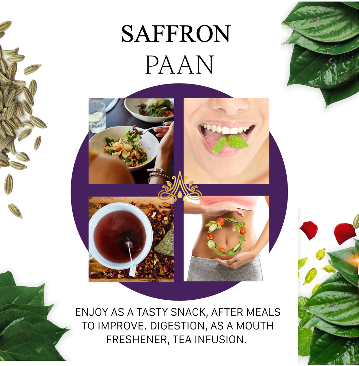 Aryaa Organic Paan - Saffron (Kesar) - Aryaa Organic