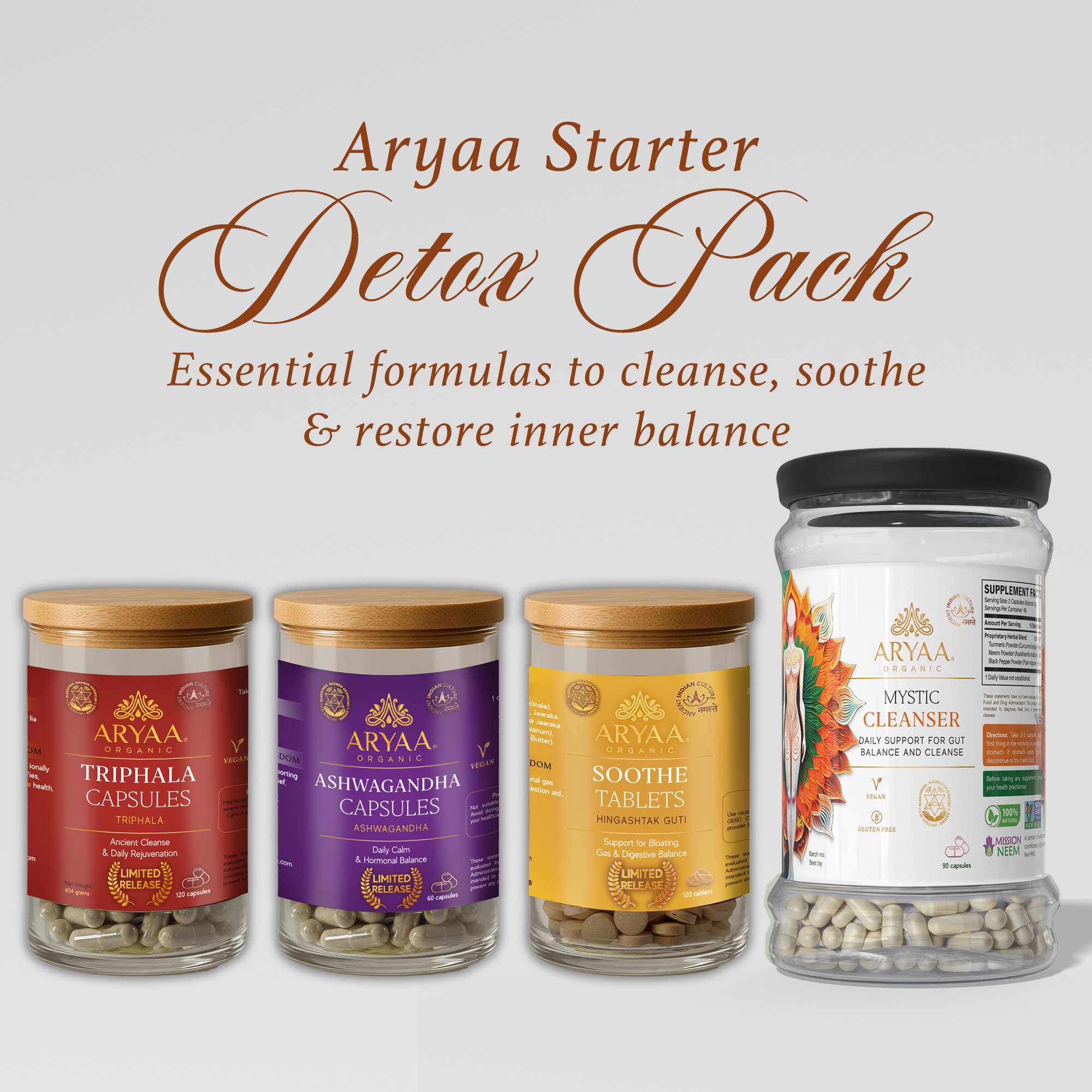 Aryaa Organic Starter Supplement Pack