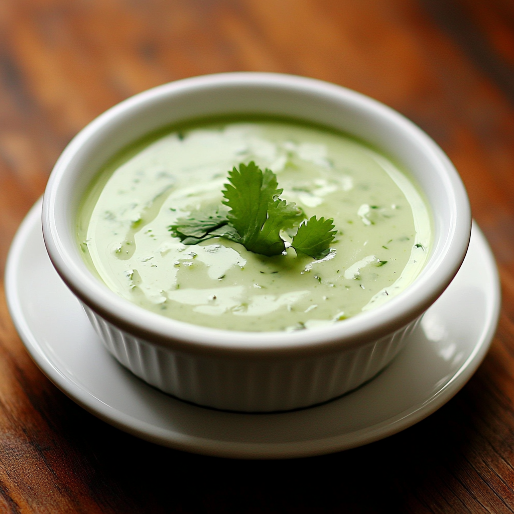 Coconut Cilantro Chutney-Dipping Sauce