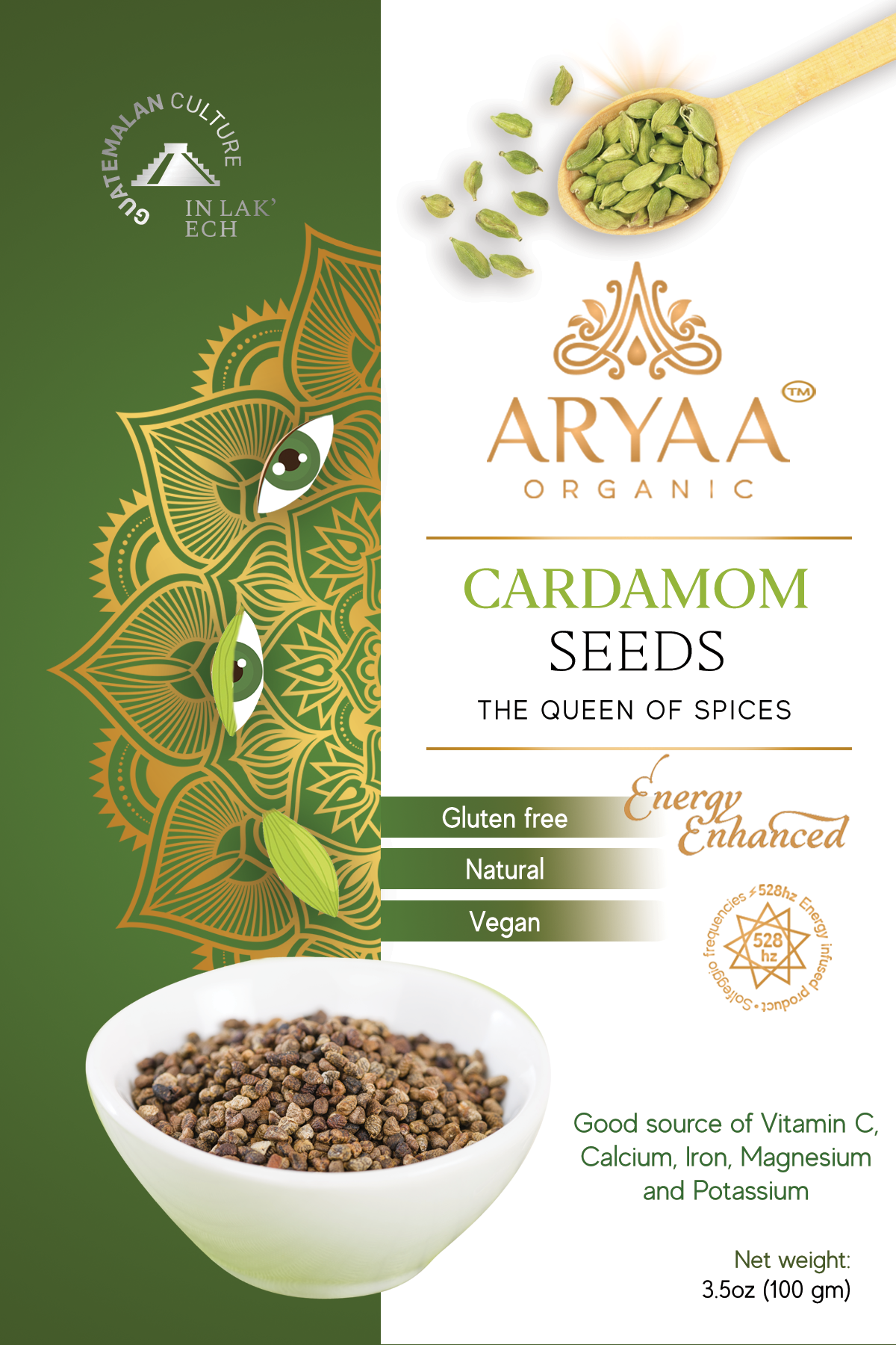 Aryaa Organic Cardamom Seeds from Guatemala