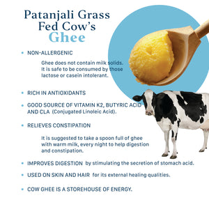 Patanjali Grass Fed Cow's Ghee (Organic)