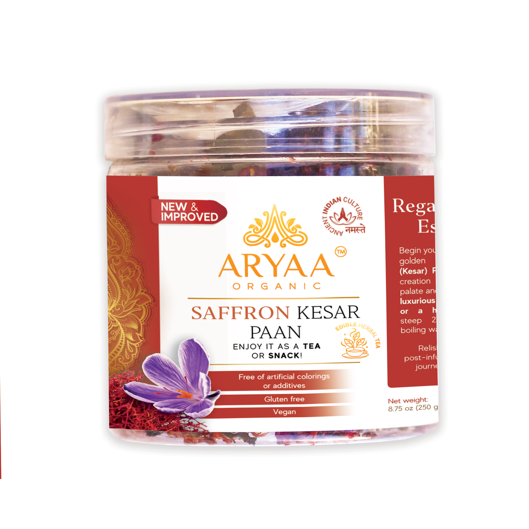 Aryaa Organic Paan - Saffron (Kesar)