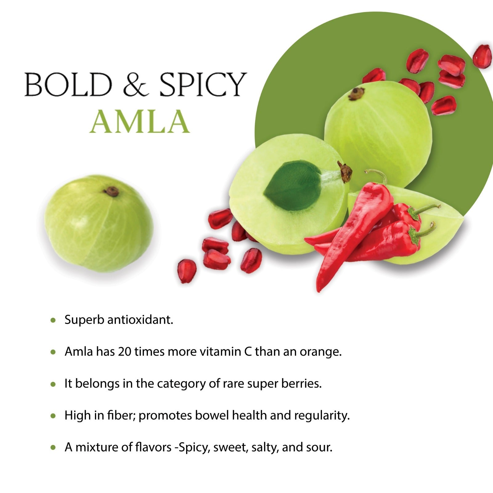 Aryaa Organic Amla - Bold and Spicy (Indian Gooseberry) - Aryaa Organic