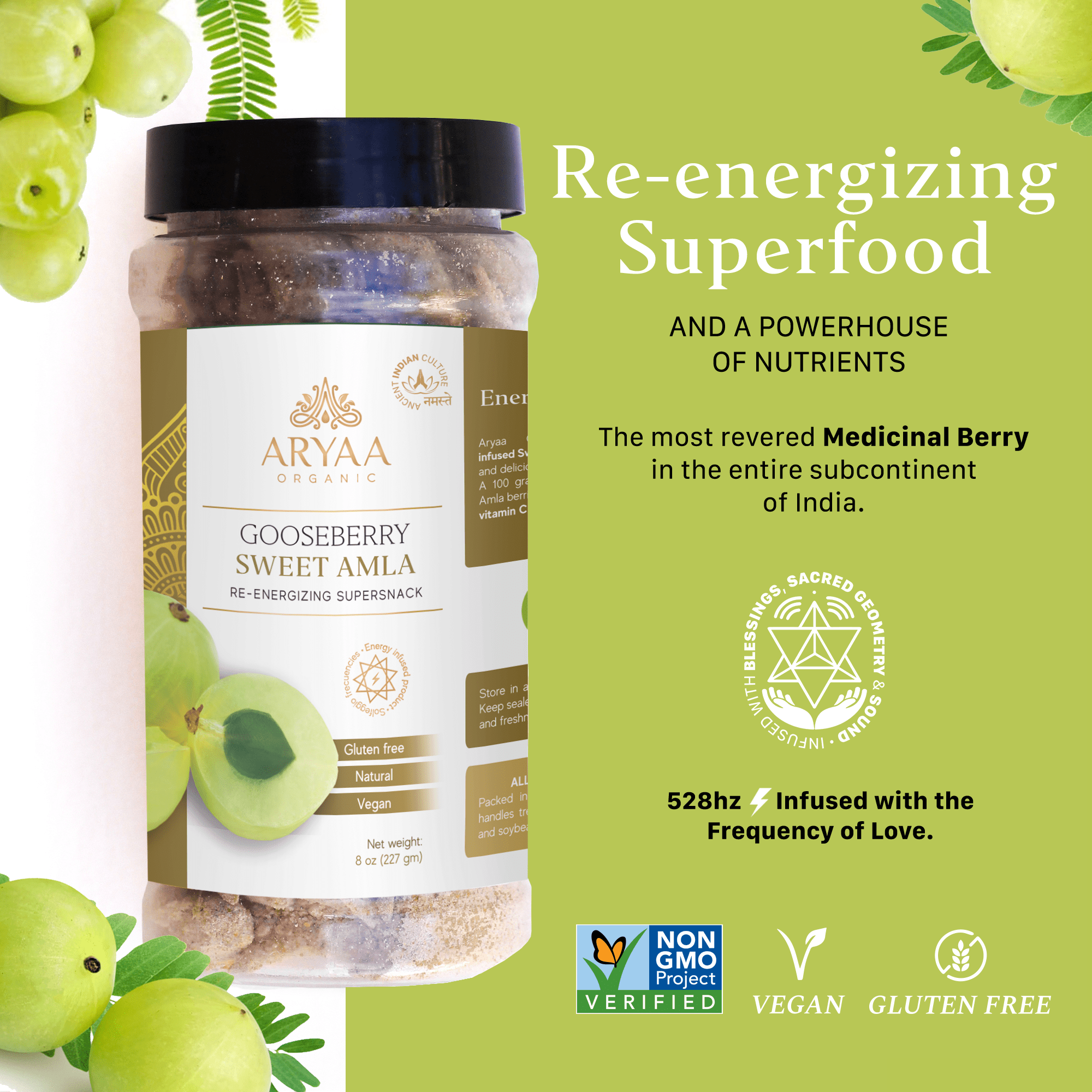 Aryaa Organic Amla Sweet - Indian Gooseberries - Aryaa Organic