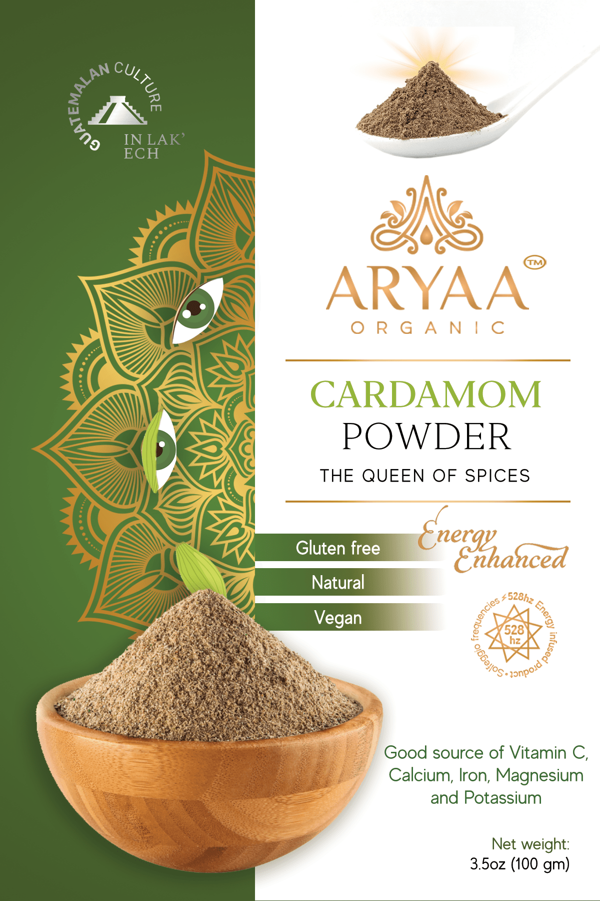 Aryaa Organic Cardamom Powder from Guatemala - Aryaa Organic