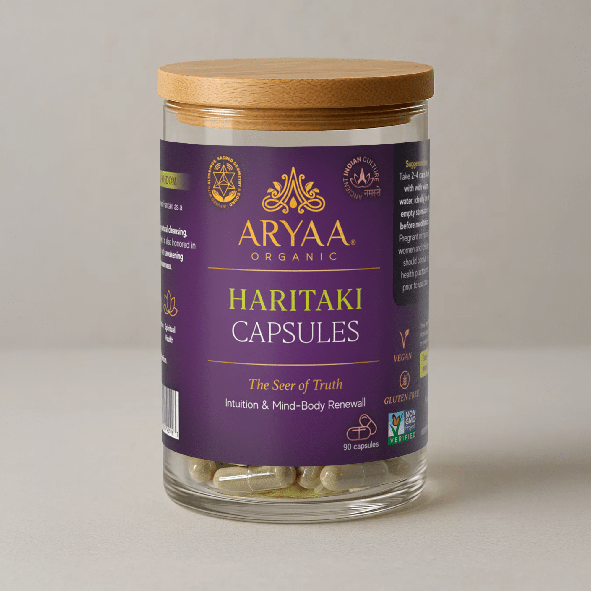 Aryaa Organic Haritaki Capsules - Aryaa Organic