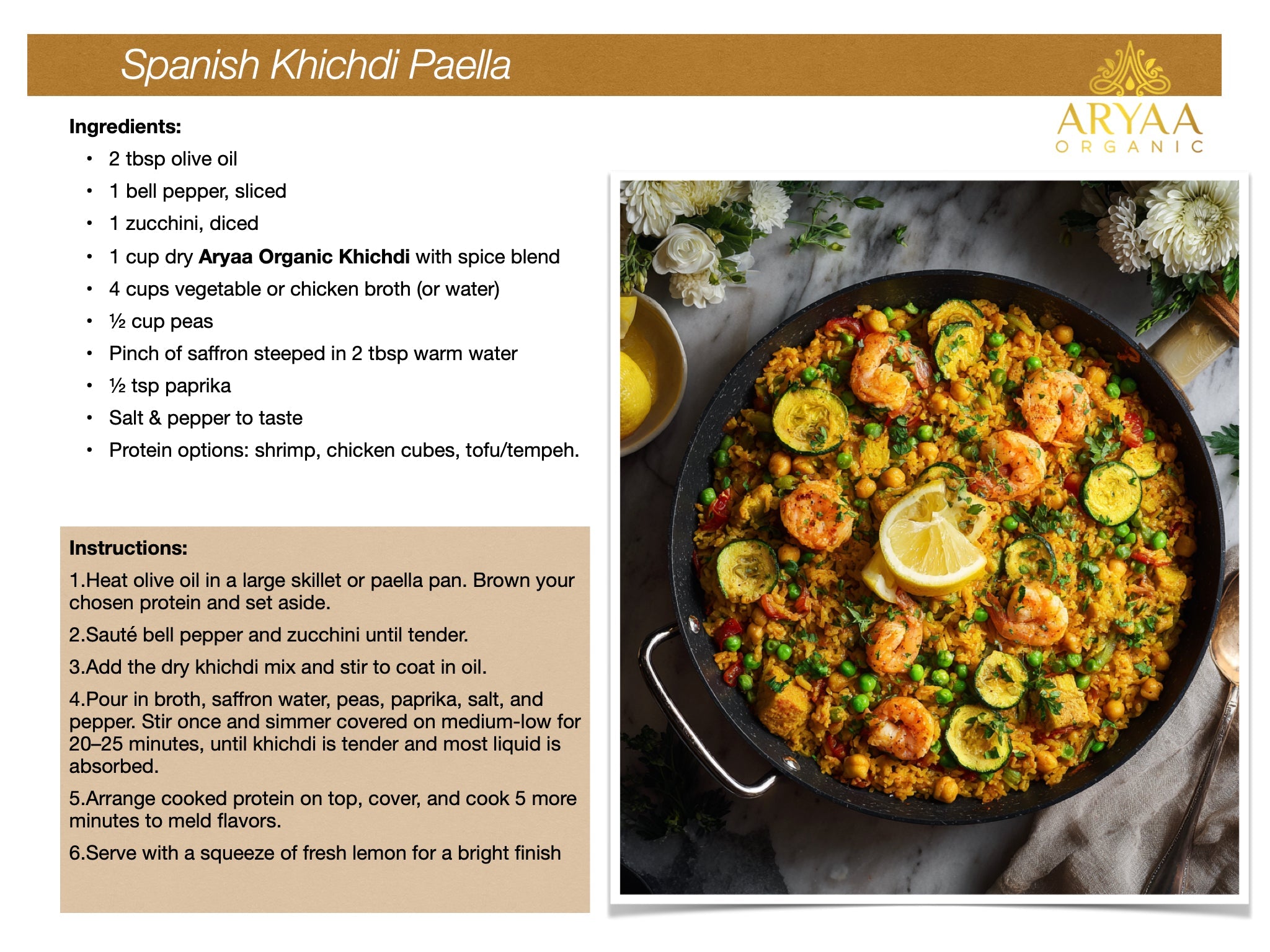 Aryaa Organic Indian Risotto -Khichdi (4 Pack) - Aryaa Organic
