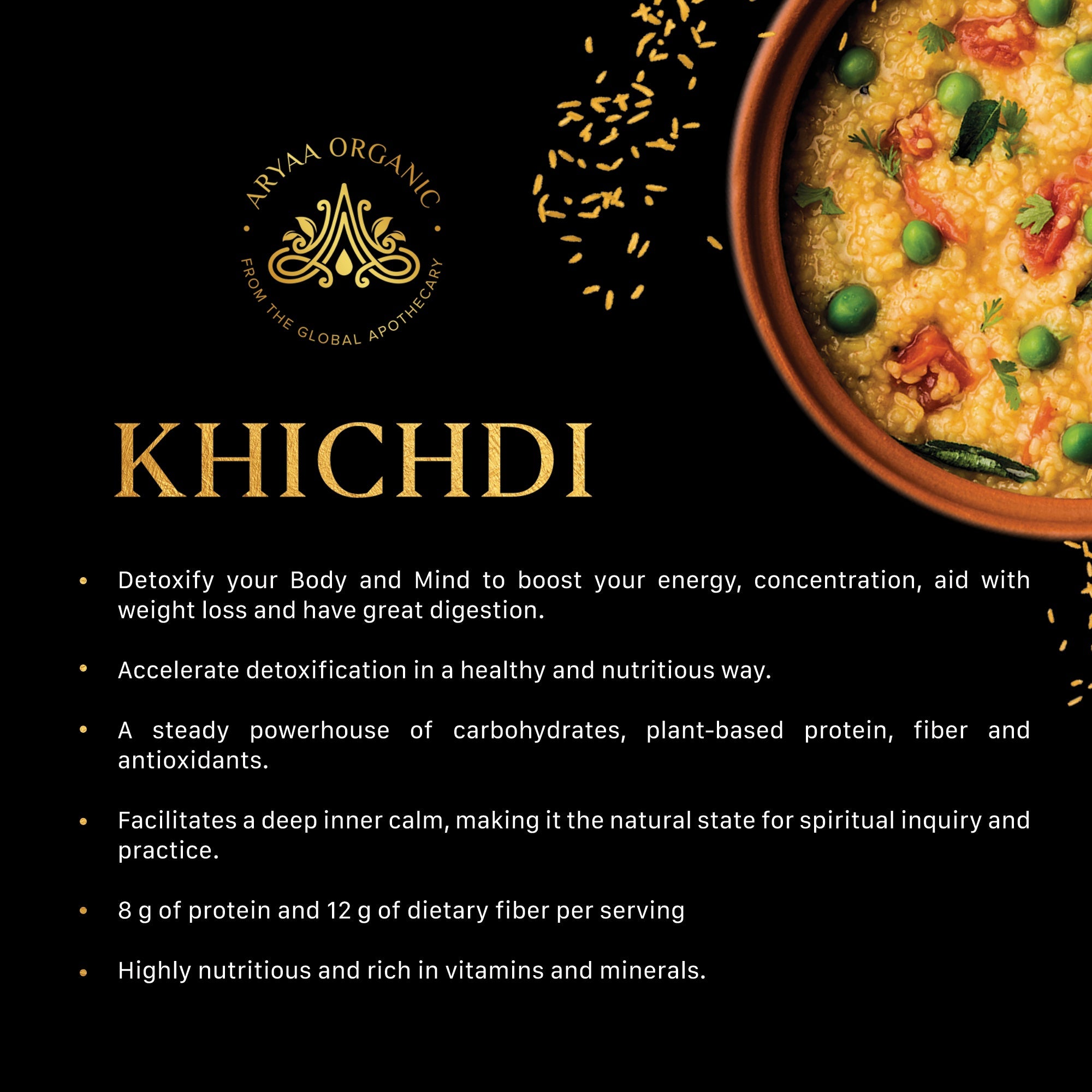 Aryaa Organic Indian Risotto-Khichdi (8 pack) - Aryaa Organic