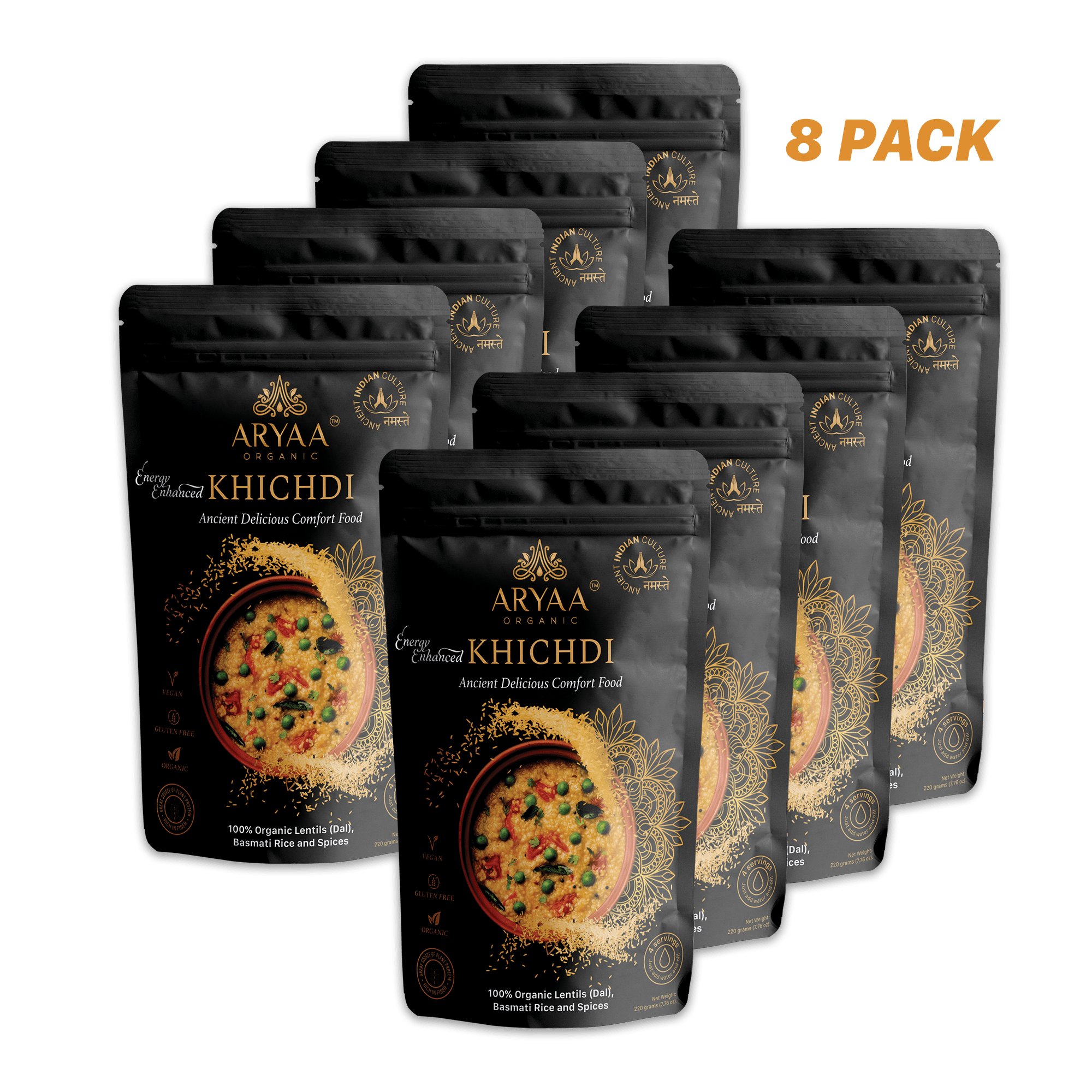 Aryaa Organic Indian Risotto-Khichdi (8 pack) - Aryaa Organic