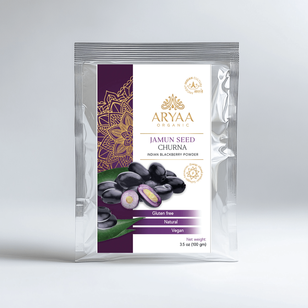 Aryaa Organic Jamun Powder - Indian Blackberry (Organic) - Aryaa Organic