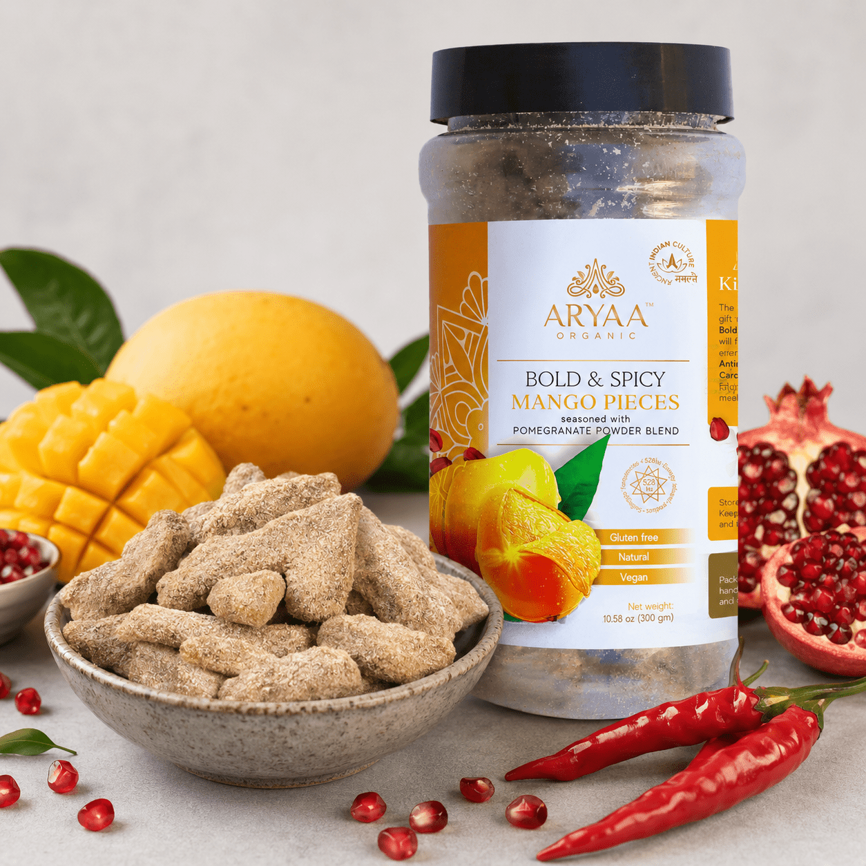 Aryaa Organic Mango - Bold and Spicy Pieces - Aryaa Organic