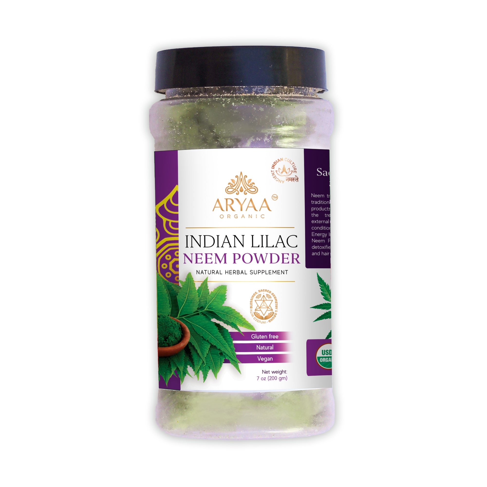 Aryaa Organic Neem (Indian Lilac) Powder - Aryaa Organic