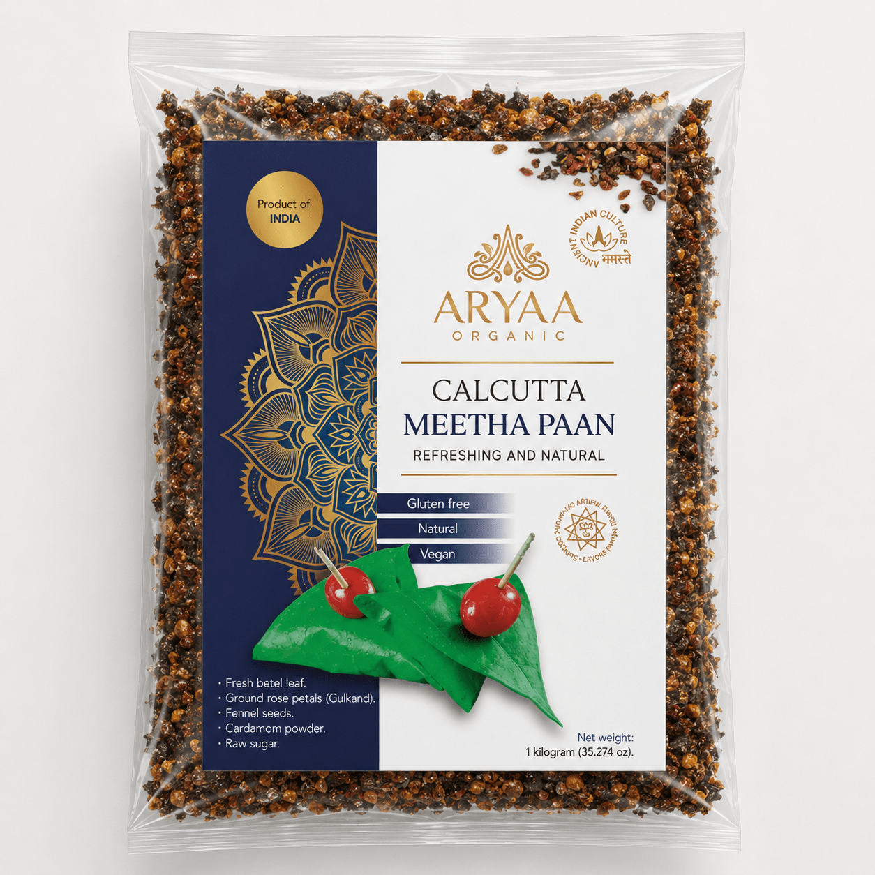 Aryaa Organic Paan-Calcutta Meetha - Aryaa Organic