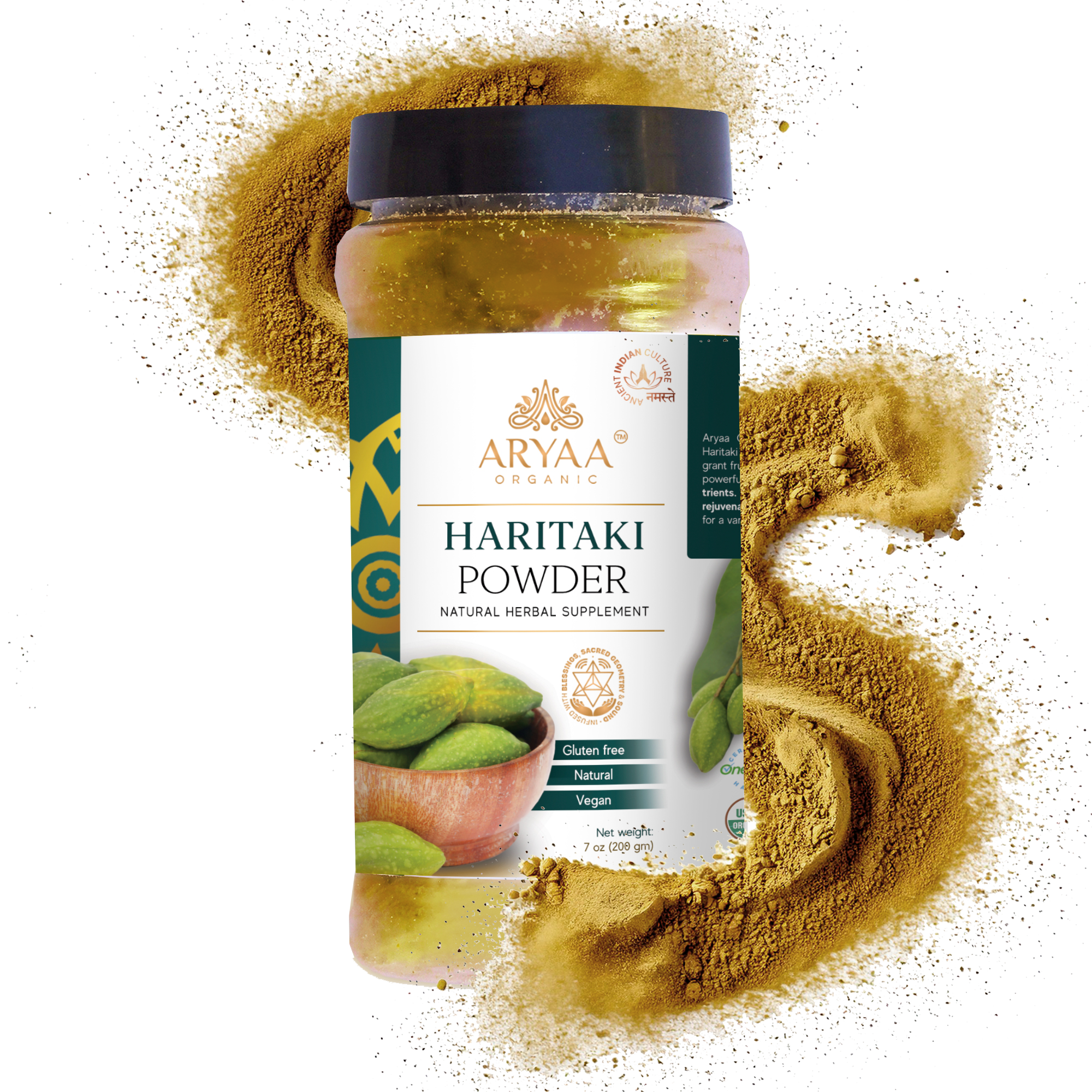 Aryaa Organic Haritaki Powder (Organic)