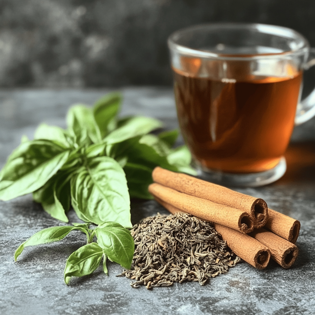Green Tea with Moringa Tulsi, Cinnamon and Pipli