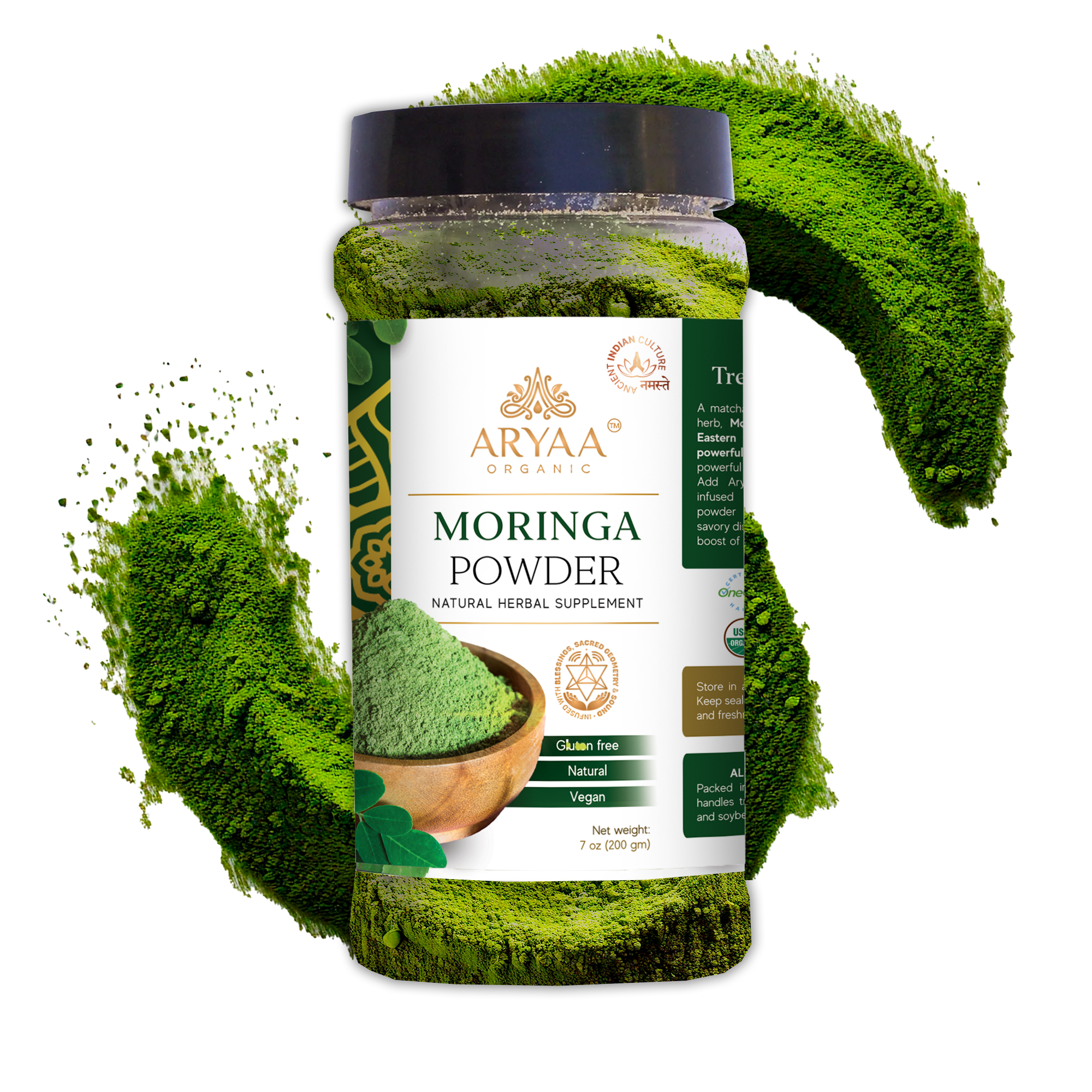 Aryaa Organic Moringa Powder (Organic)