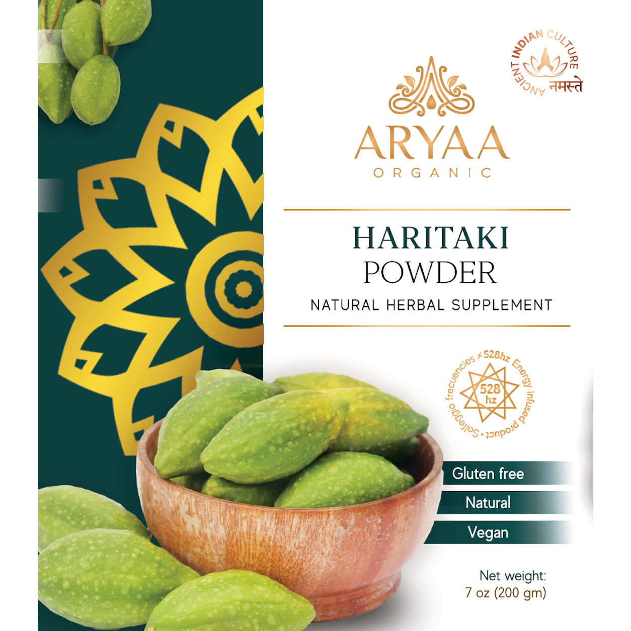 Aryaa Organic Haritaki Powder (Organic)