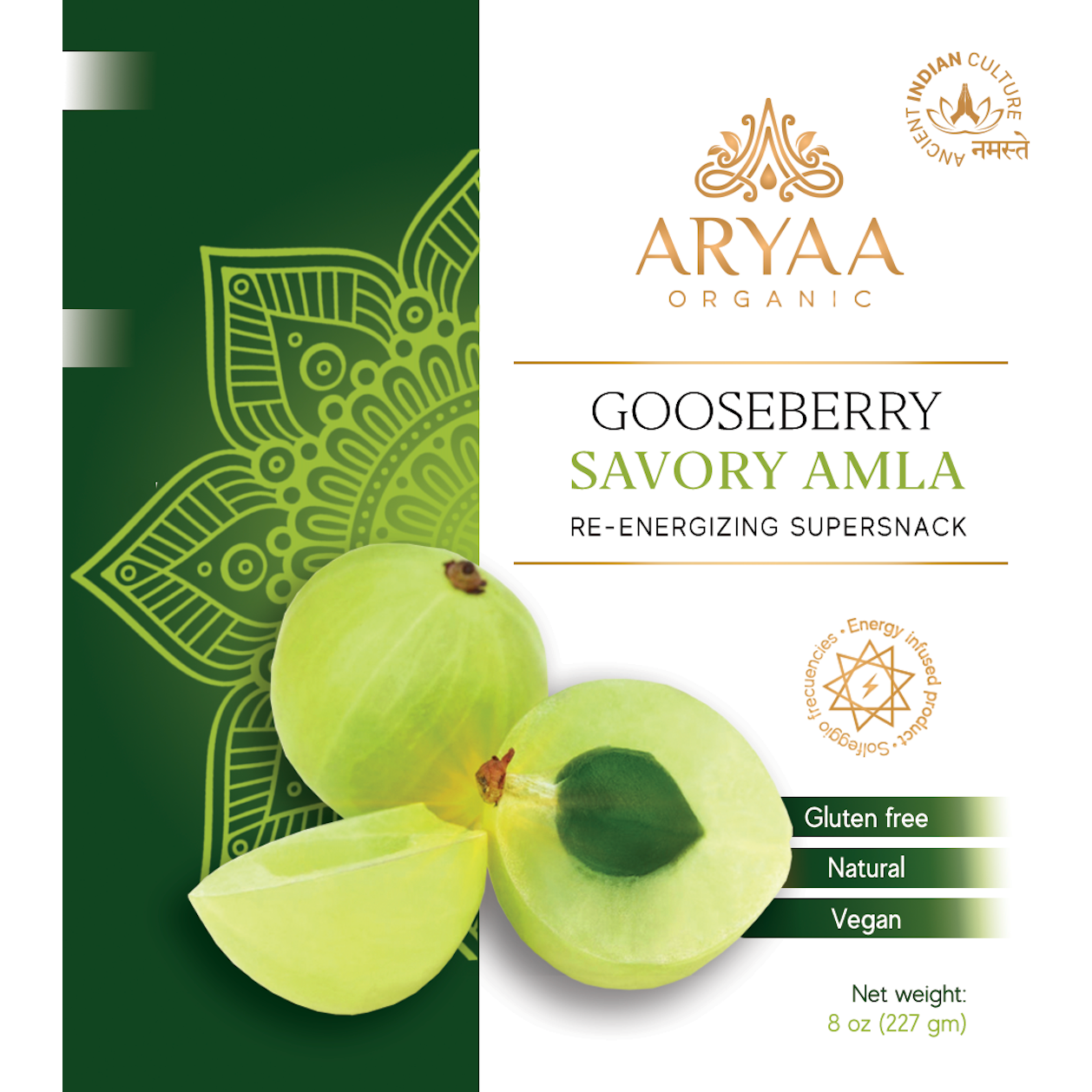 Aryaa Organic Savory Amla (Indian Gooseberries) - Energy Infused